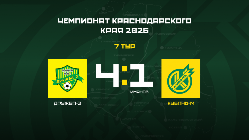 Кубань_М_7 тур чемпионат края сайт